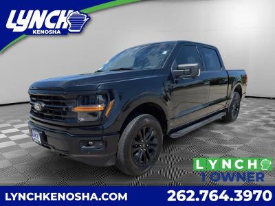 2024 Ford F-150 XLT in Black — front three-quarter view