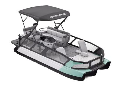 2026 Sea-Doo Switch Sport™ 21 - 300 hp Galvanized — front three-quarter view