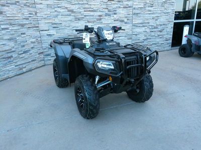 2026 Honda FourTrax Foreman 4x4 in GRAY METALLIC — front three-quarter view