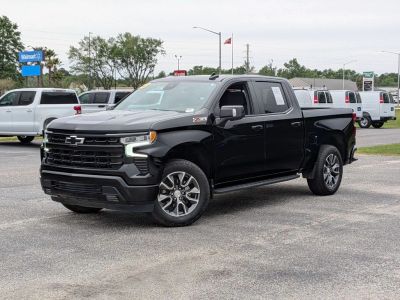 2023 Chevrolet Silverado 1500 RST in Black — front three-quarter view