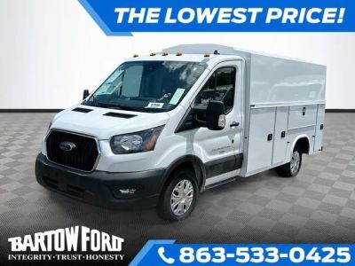 2025 Ford Transit-350 Base in Oxford White — front three-quarter view