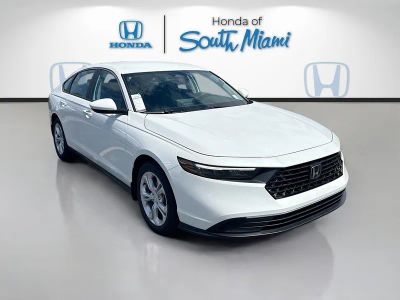 2026 Honda Accord Sedan LX in Platinum White Pearl — front three-quarter view