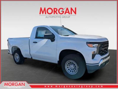 2026 Chevrolet Silverado 1500 WT in White — front three-quarter view