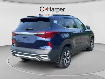 2022 Kia Seltos — rear three-quarter view