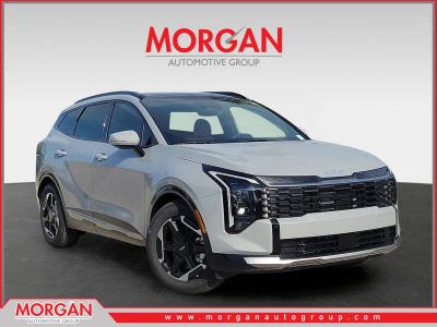 2026 Kia Sportage SX in Wolf Gray — front three-quarter view