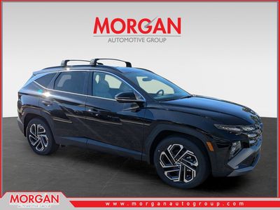 2026 Hyundai TUCSON Limited in Phantom Black — front three-quarter view
