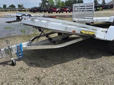 2027 Aluma 6'5X12 Aluminum Tilt Deck Utility Trailer For Sale. — front three-quarter view