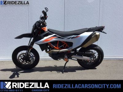 2019 KTM 690 SMC R — front three-quarter view