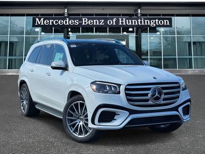 2026 Mercedes-Benz GLS 580 in Polar White — front three-quarter view
