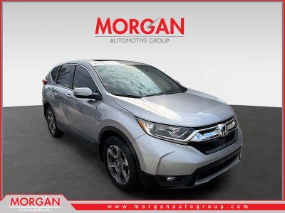 2019 Honda CR-V EX in Gray — front three-quarter view
