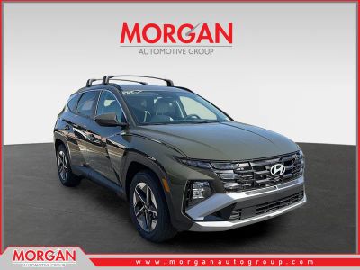 2026 Hyundai TUCSON SEL in Rockwood Green — front three-quarter view