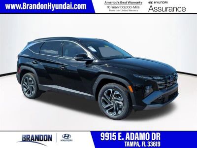 2026 Hyundai TUCSON Limited in Black — front three-quarter view