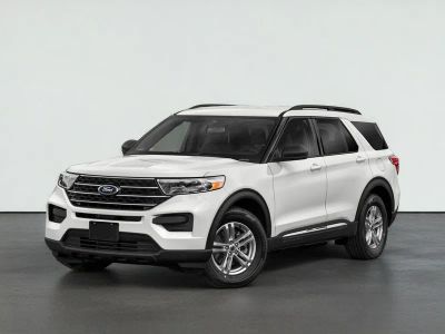 2021 Ford EXPLORER XLT in Black Metallic — front three-quarter view