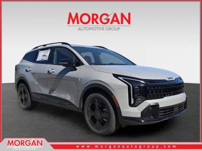 2026 Kia Sportage X-Line in Wolf Gray — front three-quarter view