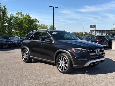 2026 Mercedes-Benz GLE 350 in Obsidian Black Metallic — front three-quarter view