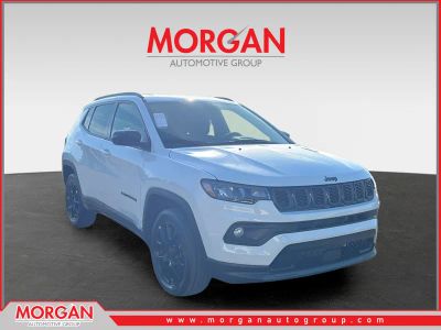 2026 Jeep Compass Latitude in White — front three-quarter view