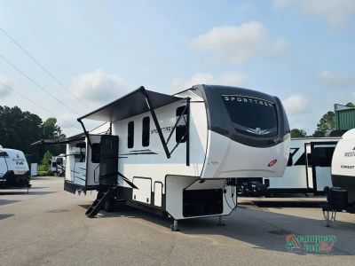 2027 Venture RV SportTrek Touring Edition — front three-quarter view