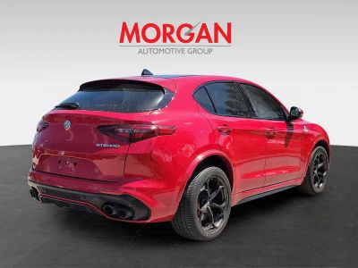 2018 Alfa Romeo Stelvio Quadrifoglio — rear three-quarter view