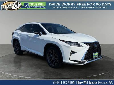 2017 Lexus RX 350 F Sport in Ultra White — front three-quarter view