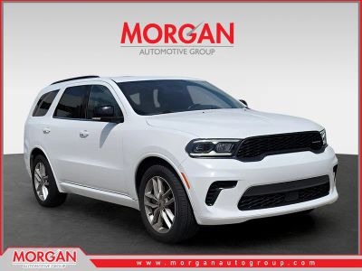 2024 Dodge Durango GT Plus in White Knuckle Clearcoat — front three-quarter view