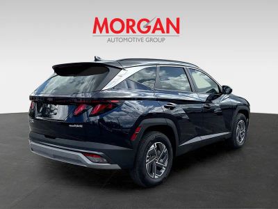 2025 Hyundai Tucson Hybrid — rear three-quarter view