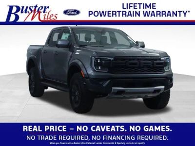 2026 Ford Ranger Raptor in Carbonized Gray Metallic — front three-quarter view