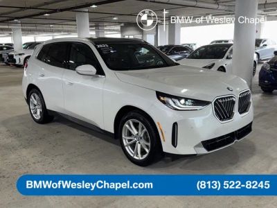 2025 BMW X3 30 xDrive in White — front three-quarter view