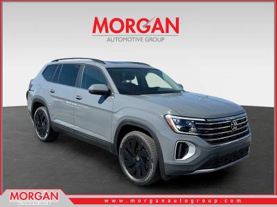 2026 Volkswagen Atlas 2.0T SE w/Technology in Gray — front three-quarter view
