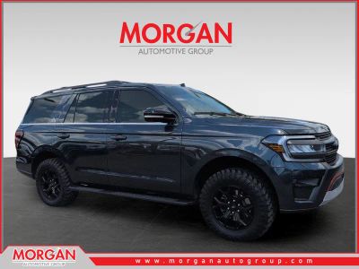 2024 Ford Expedition Timberline in Blue — front three-quarter view