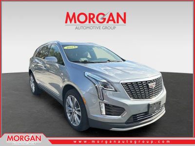 2024 Cadillac XT5 AWD Premium Luxury in Argent Silver Metallic — front three-quarter view