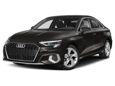 2024 Audi A3 Premium in Black — front three-quarter view