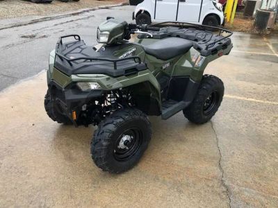 2026 Polaris® Sportsman 450 EPS Sage Green — front three-quarter view