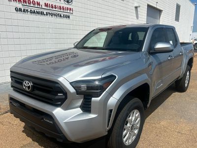2026 Toyota Tacoma SR5 in Celestial Silver Metallic — front three-quarter view