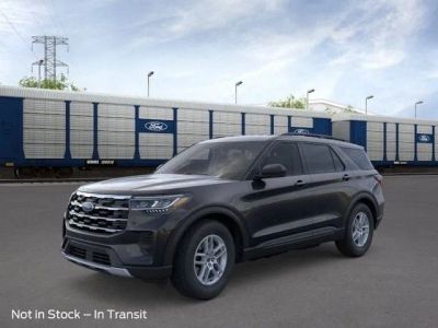 2026 Ford Explorer Active in Agate Black Metallic — front three-quarter view