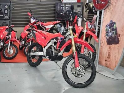 2025 Honda® CRF450RL — front three-quarter view