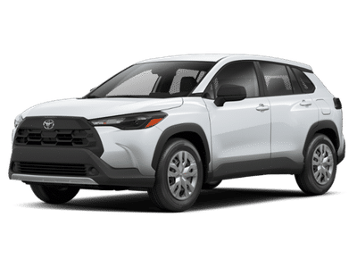 2026 Toyota Corolla Cross L in Wind Chill Pearl — front three-quarter view