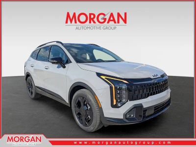 2026 Kia Sportage Plug-In Hybrid X-Line Prestige in Wolf Gray — front three-quarter view