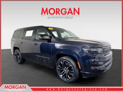 2024 Jeep Grand Wagoneer Series II in Midnight Sky — front three-quarter view