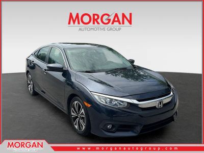 2016 Honda Civic Sedan EX-L in Gray — front three-quarter view