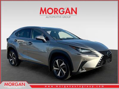 2019 Lexus NX 300 in Atomic Silver — front three-quarter view