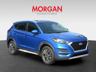 2021 Hyundai Tucson — rear three-quarter view
