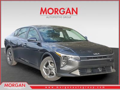 2025 Kia K4 LXS in Gray — front three-quarter view