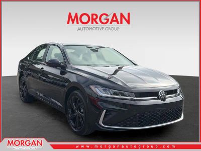 2026 Volkswagen Jetta SE in Black — front three-quarter view