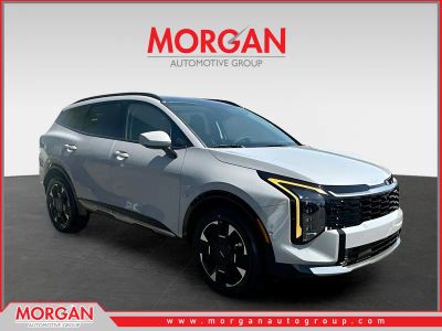 2026 Kia Sportage Hybrid SX-Prestige in Gray — front three-quarter view