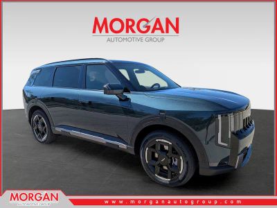 2027 Kia Telluride EX in Black Jade Green — front three-quarter view