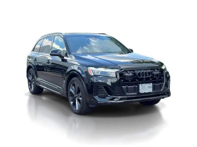 2026 Audi Q7 Premium Plus 55 quattro *Ltd Avail* in Mythos Black Metallic — front three-quarter view