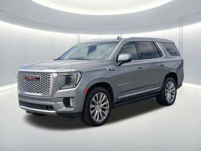 2023 GMC Yukon Denali in Silver — front three-quarter view