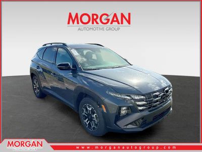 2026 Hyundai TUCSON XRT in Ecotronic Gray — front three-quarter view