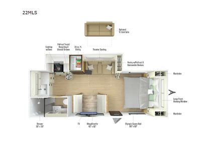 2027 Thrive 22MLS in POLAR WHITE — front three-quarter view