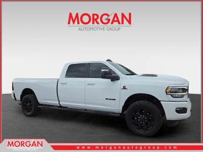 2024 Ram 3500 Laramie in White — front three-quarter view
